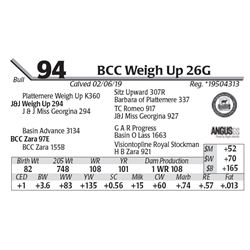 BCC Weigh Up 26G