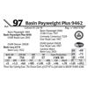 Image 1 : Basin Payweight Plus 9462
