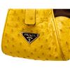Image 8 : Prada Canvas/Ostrich Bag