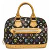 Image 1 : Louis Vuitton Black Multicolore Monogram Alma Handbag