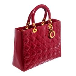 Christian Dior Leather Lady Dior Bag
