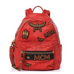 MCM Lambskin Backpack