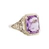 Image 2 : Art Deco Gold/Amethyst Ring