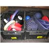 Image 1 : 2 BINS ASSORTED BALLS, WEIGHTS, ETC.