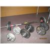 Image 1 : WEIGHT BAR WITH 3 DUMBELLS