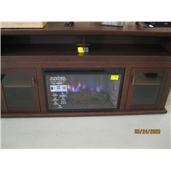 APPROX. 5'6" LONG TV STAND WITH ELECTRIC FIREPLACE -3