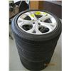 Image 1 : SET OF 4 - 225/45/R17 TIRES ON 2017 CHEV CRUZ WHEELS