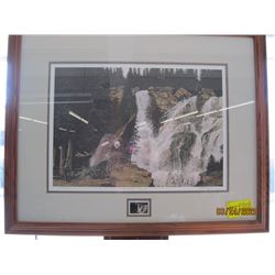 FRAMED PRINT  WESTWARD BOUND  #2767/4950 WITH STAMP BY M.