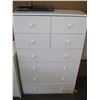 Image 1 : 8 DRAWER WHITE CHEST OF DRAWERS -33