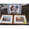 Image 1 : 2 FRAMED NATIVE PRINTS BY COOKE, PRINT BY R HALL &
