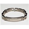 Image 1 : Stainless Steel Diamond(0.03ct) (Si3,G) Mens Bracelet Bracelet (~length 8.5cm) (~weight 41.62g), Mad