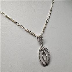 Silver With Chain Pendant, Made in Canada, Suggested Retail Value $80