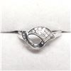 Image 1 : Silver Cubic Zirconia Ring (~Size 7)(Ring is resizable for $40) (~weight 2g), Made in Canada, Sugges