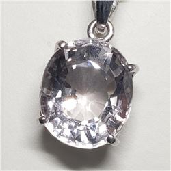 Silver Smokey Quartz Necklace (~weight 4.9g), Made in Canada, Suggested Retail Value $100