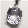 Image 1 : Silver Smokey Quartz Necklace (~weight 4.9g), Made in Canada, Suggested Retail Value $100