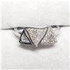 Image 1 : Silver Cubic Zirconia Ring (~Size 5.5)(Ring is resizable for $40) (~weight 2.23g), Made in Canada, S