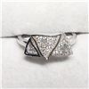 Image 2 : Silver Cubic Zirconia Ring (~Size 5.5)(Ring is resizable for $40) (~weight 2.23g), Made in Canada, S