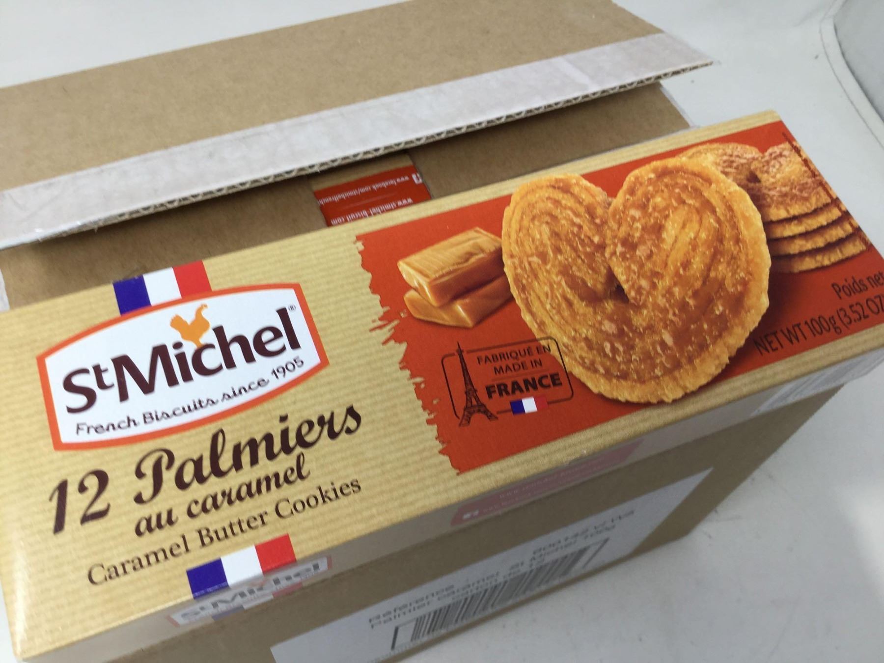 St. Michel Caramel Butter Cookies (12 x 100g)