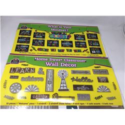 Lot of Miscellaneous Vinyl Wall Decors