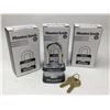 Image 1 : Master Lock Padlocks with Keys (3ct)