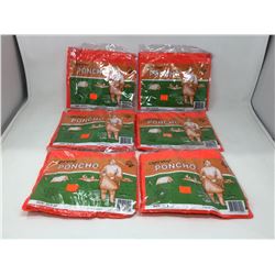 Lot of Light Vinyl Ponchos (6 ct)