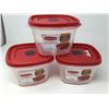 Image 1 : Rubbermaid Easy Find LIds Containers (3ct)