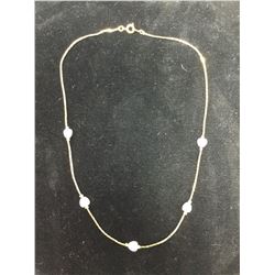 Gold Plated Necklace with Pearls