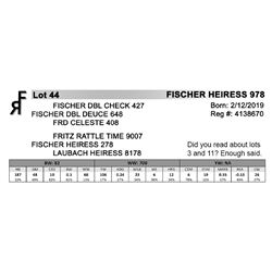 FISCHER HEIRESS 978