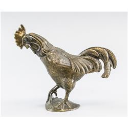 European Bronze Rooster Container