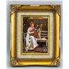 Image 2 : Framed Oil on Wood Portrait Instrumentalist