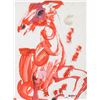 Image 1 : Karel Appel Dutch Modernist Watercolor on Paper