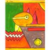 Image 2 : Paul Klee Swiss Abstract Oil on Canvas