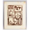 Image 2 : Thoreu Macdonald Canadian Signed Linocut on Paper