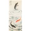 Image 1 : Qing Liu Chinese Watercolor Carp Scroll