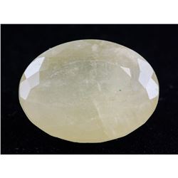 26.65ct Oval Cut Yellow Heliodor Beryl Gemstone AG