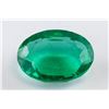 Image 1 : 6.40ct Oval Cut Green Emerald Gemstone GGL