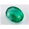 Image 2 : 6.40ct Oval Cut Green Emerald Gemstone GGL