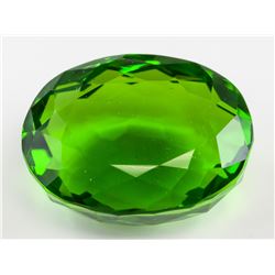 72.20ct Oval Cut Green Peridot Gemstone GGL