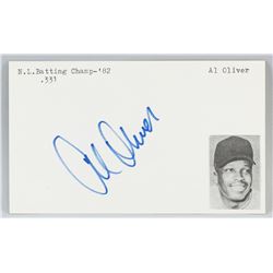 Al Oliver Autographed Cut Card with COA