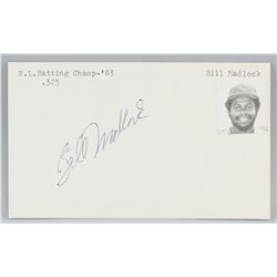 Bill Madlock Autographed Cut Card COA