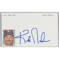 Kirk Gibson Autographed Cut Card with COA