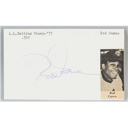Rod Carew Autographed Cut Card with COA