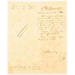 Ramon Musquiz 1831 Goliad Texas Governor Letter