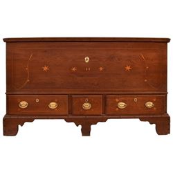 1818 Pennsylvania Chippendale Blanket Chest