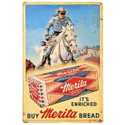 Lone Ranger Merita Bread Embossed Tin Sign