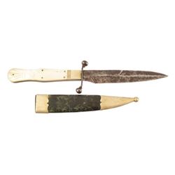 Mother of Pearl Handled Knife & Sheath