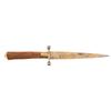 Image 1 : German Dirk Style Dagger with Gold Plate