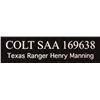 Image 17 : Texas Ranger's Cattle Brand Engraved Colt SAA .45