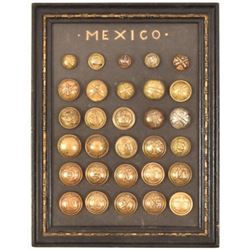 Collection of 30 Mexican Military Buttons