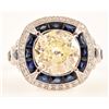 Image 1 : Sapphire & Diamond Ring 2.85ct